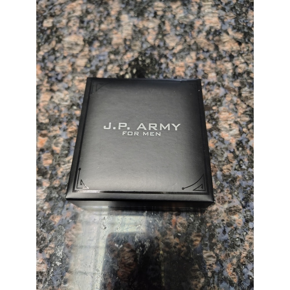 JP Army For Men Stainless Steel Crucifix Cross Pendant Necklace 24 Inch Chain
